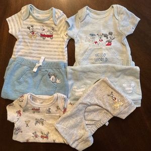 Disney Baby NB 6pc Mix & Match Set